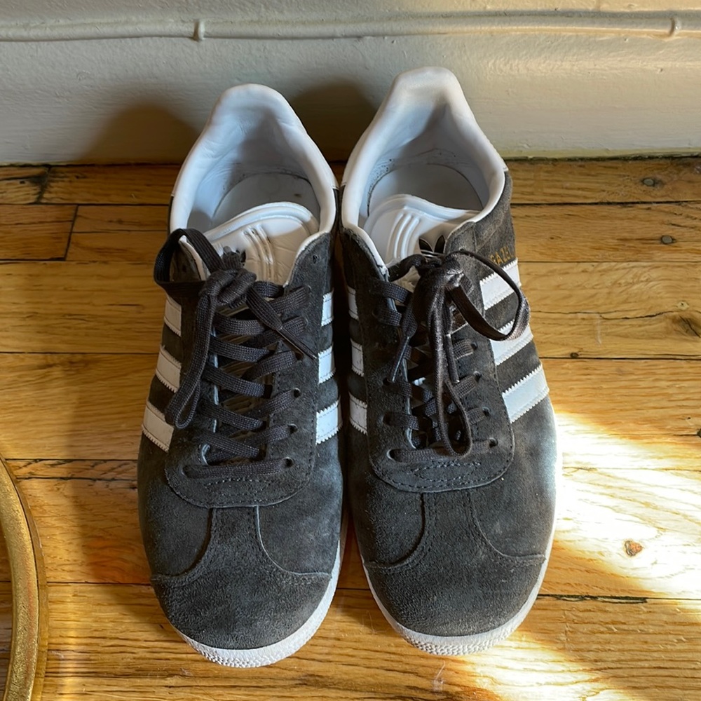Grey adidas samba gazelle suede 5.5